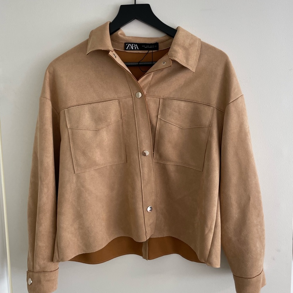 NWOT Zara Suede Short Jacket